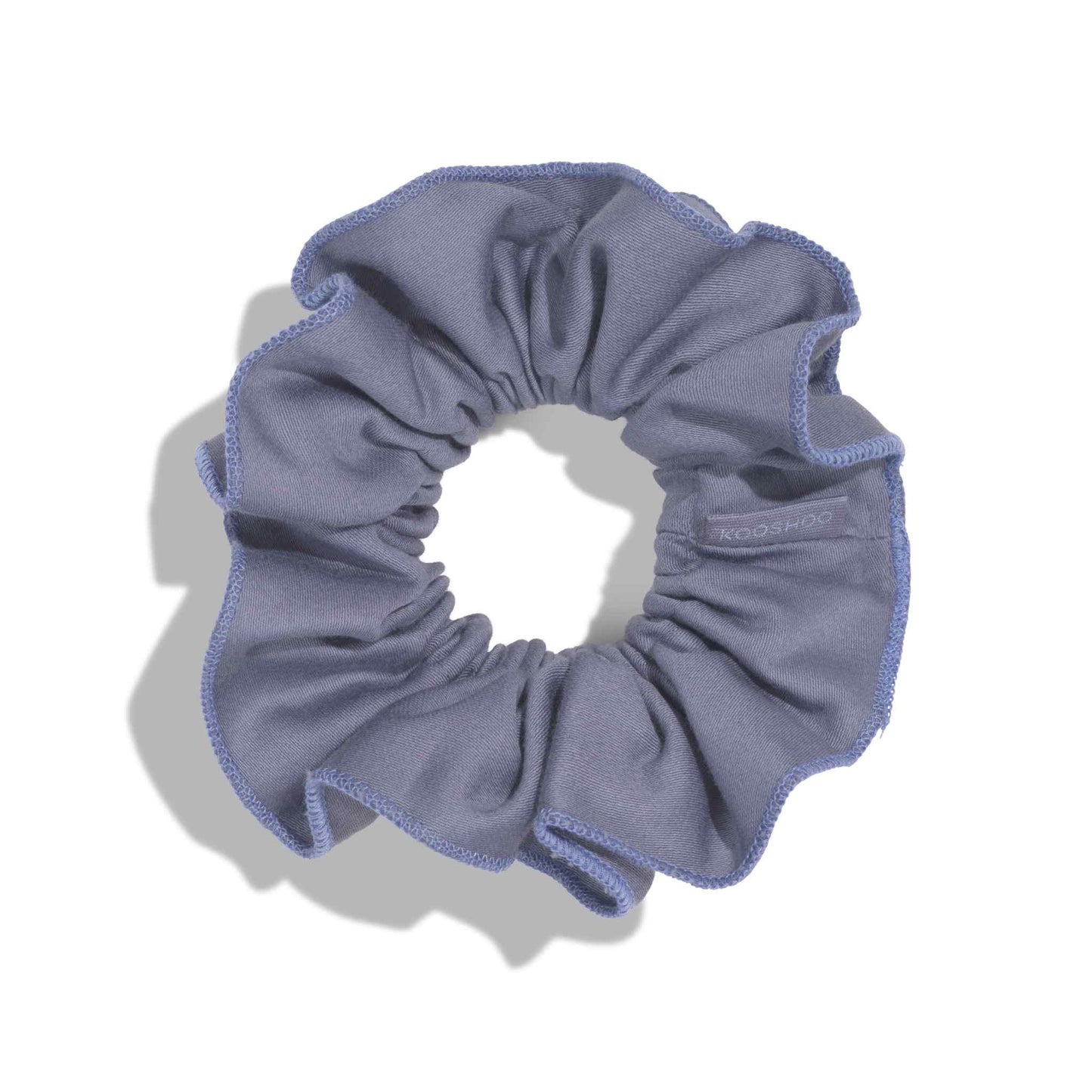 Kooshoo Plastic-Free Ruffle Scrunchie - Blue Granite