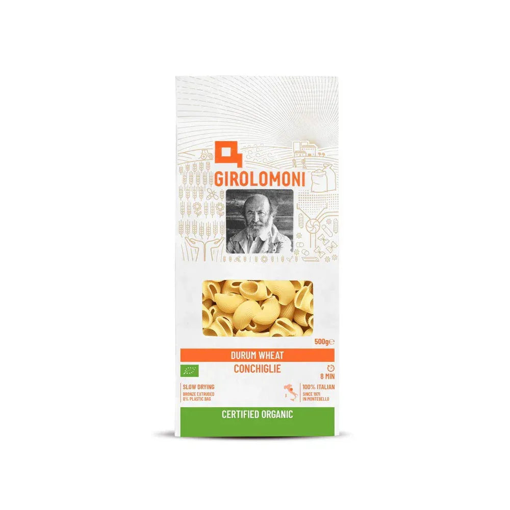 GIROLOMONI Organic Durum Wheat Semolina Pasta Conchiglie - 500g - L'Organic