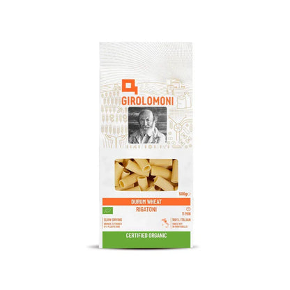 GIROLOMONI Organic Durum Wheat Semolina Pasta Rigatoni - 500g - L'Organic