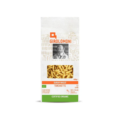 GIROLOMONI Organic Durum Wheat Semolina Torchiette - 500g - L'Organic