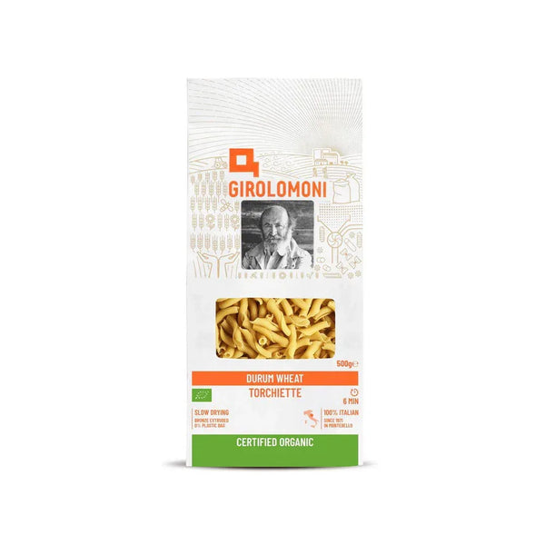 GIROLOMONI Organic Durum Wheat Semolina Torchiette - 500g - L'Organic