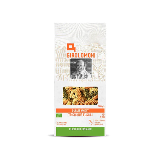 GIROLOMONI Organic Durum Wheat Semolina Tricolour Fusilli - 500g - L'Organic
