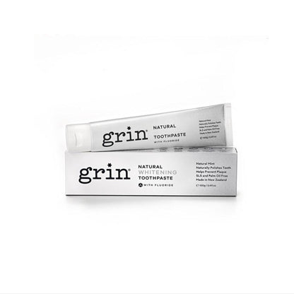 GRIN Natural Whitening Toothpaste with Fluoride - 100g - L'Organic