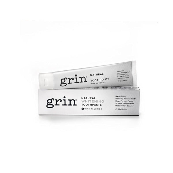 GRIN Natural Whitening Toothpaste with Fluoride - 100g - L'Organic