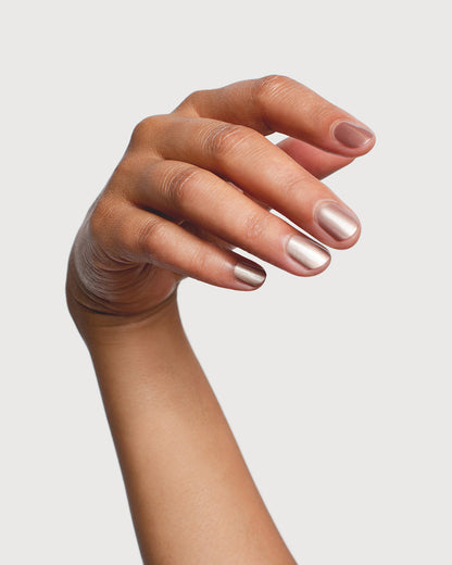 Sienna Nail Polish Gaia - Rose Brown With Silver Satin Glaze - 10ml