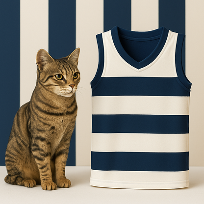 Soapmaid Footy Bath Bomb (Navy & White) - Geelong Cats - 1 Pack