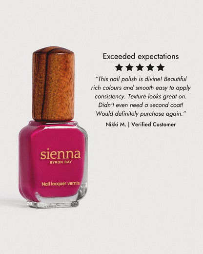 Sienna Nail Polish Goddess - Raspberry Pink - 10ml