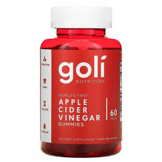 Goli Nutrition Apple Cider Vinegar Gummies - 60 Pack