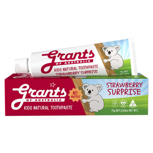 Grants Kids Natural Toothpaste - Strawberry Surprise - 75g