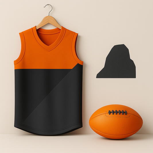 Soapmaid Footy Bath Bomb (Orange & Grey) - GWS Giants - 1 Pack