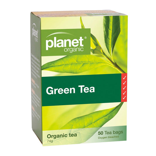 PLANET ORGANIC Green Tea Herbal Tea - 50 Bags