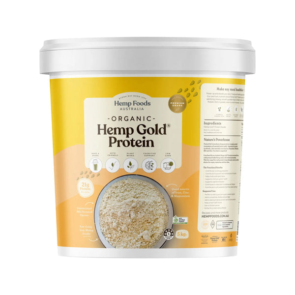 HEMP FOODS AUSTRALIA Organic Hemp Gold Protein 5kg - L'Organic