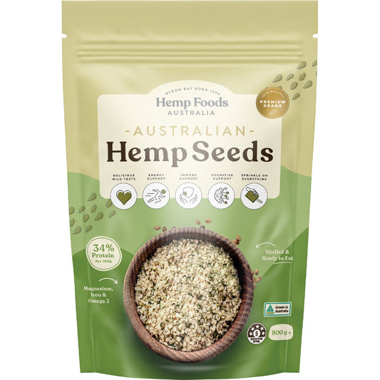 HEMP FOODS AUSTRALIA Hemp Seeds Hulled 800g - L'Organic