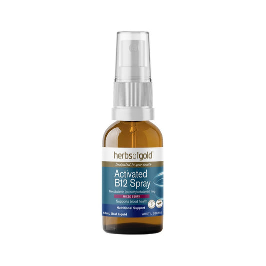 Herbs of Gold Activated B12 Spray 50ml - L'Organic