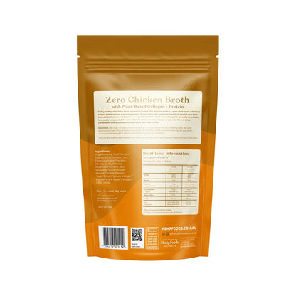 HEMP FOODS AUSTRALIA Broth Zero Chicken (Vegan) Immunity Support With Plant-Based Collagen + Protein 112g - L'Organic