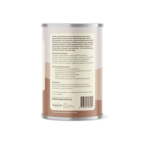 Hemp Foods Australia Organic Hemp Protein Shake Chocolate - 420g - L'Organic