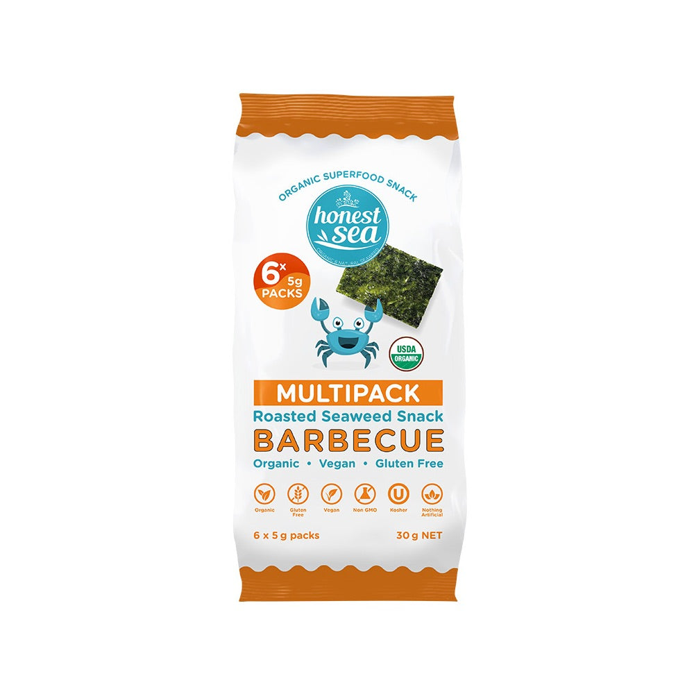 Honest Sea Seaweed - Barbecue Multipack 6x5g - L'Organic