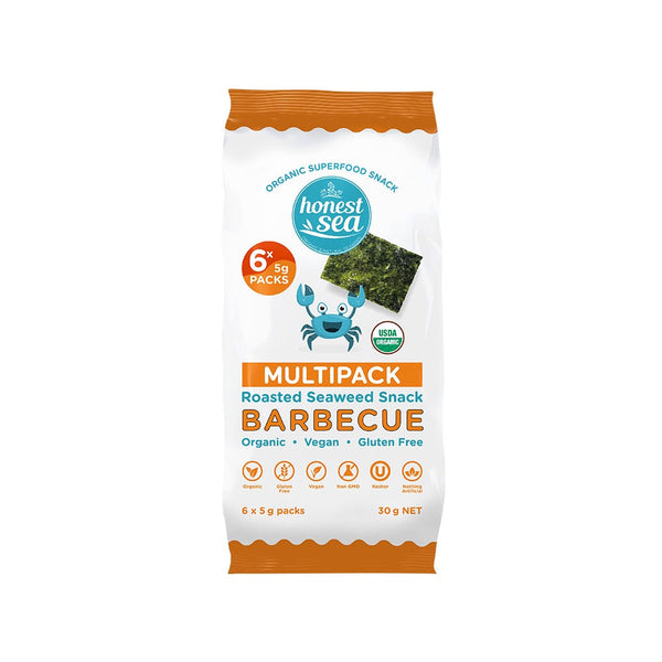 Honest Sea Seaweed - Barbecue Multipack 6x5g - L'Organic