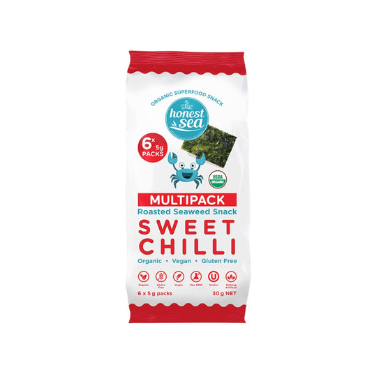Honest Sea Seaweed - Sweet Chilli Multipack 6x5g - L'Organic