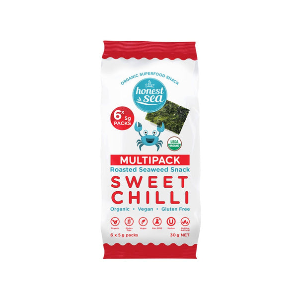 Honest Sea Seaweed - Sweet Chilli Multipack 6x5g - L'Organic