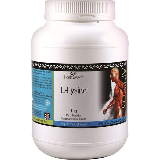 HEALTHWISE L-Lysine HCL Powder 1kg - L'Organic