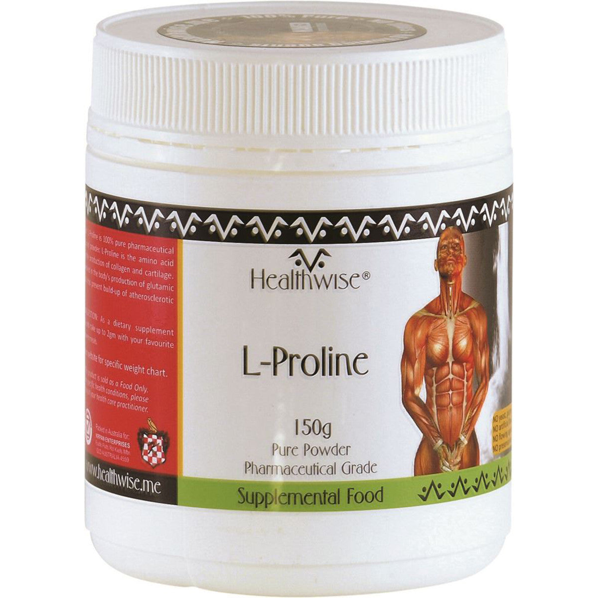Healthwise L-Proline Powder 150g - L'Organic