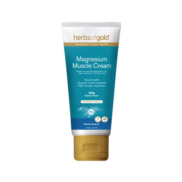 Herbs of Gold Magnesium Muscle Cream 100g - L'Organic