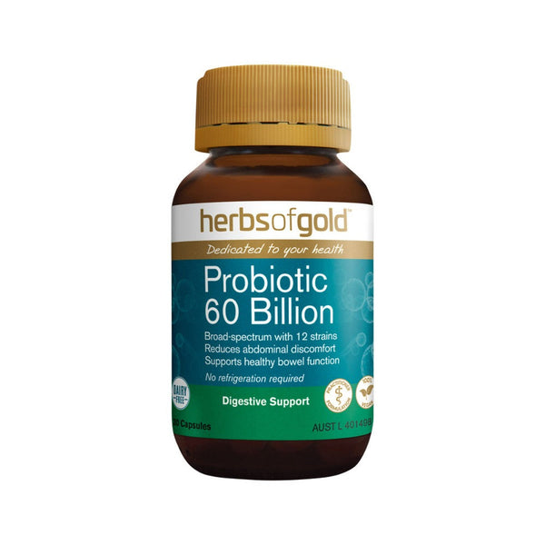 Herbs Of Gold Probiotic 60 Billion - L'Organic