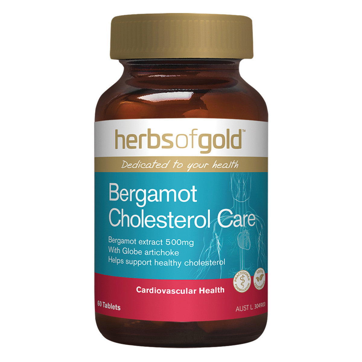 Herbs of Gold Bergamot Cholesterol Care - 60 Tablets - L'Organic