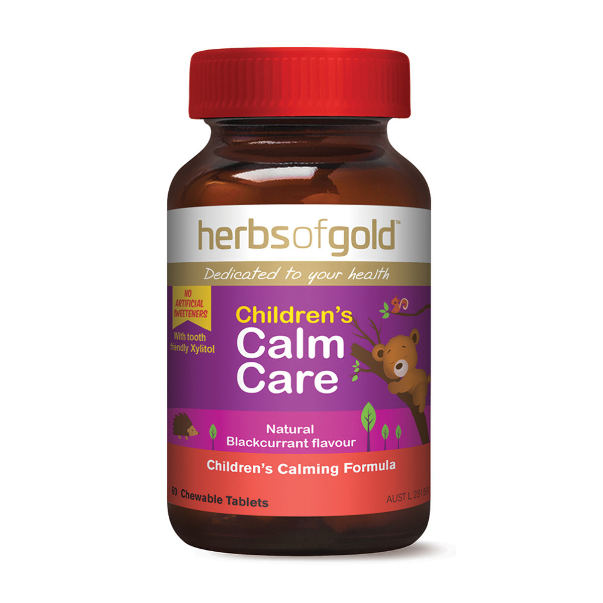 Herbs of Gold Chewable Children's Calm Care - 60 Tablets - L'Organic