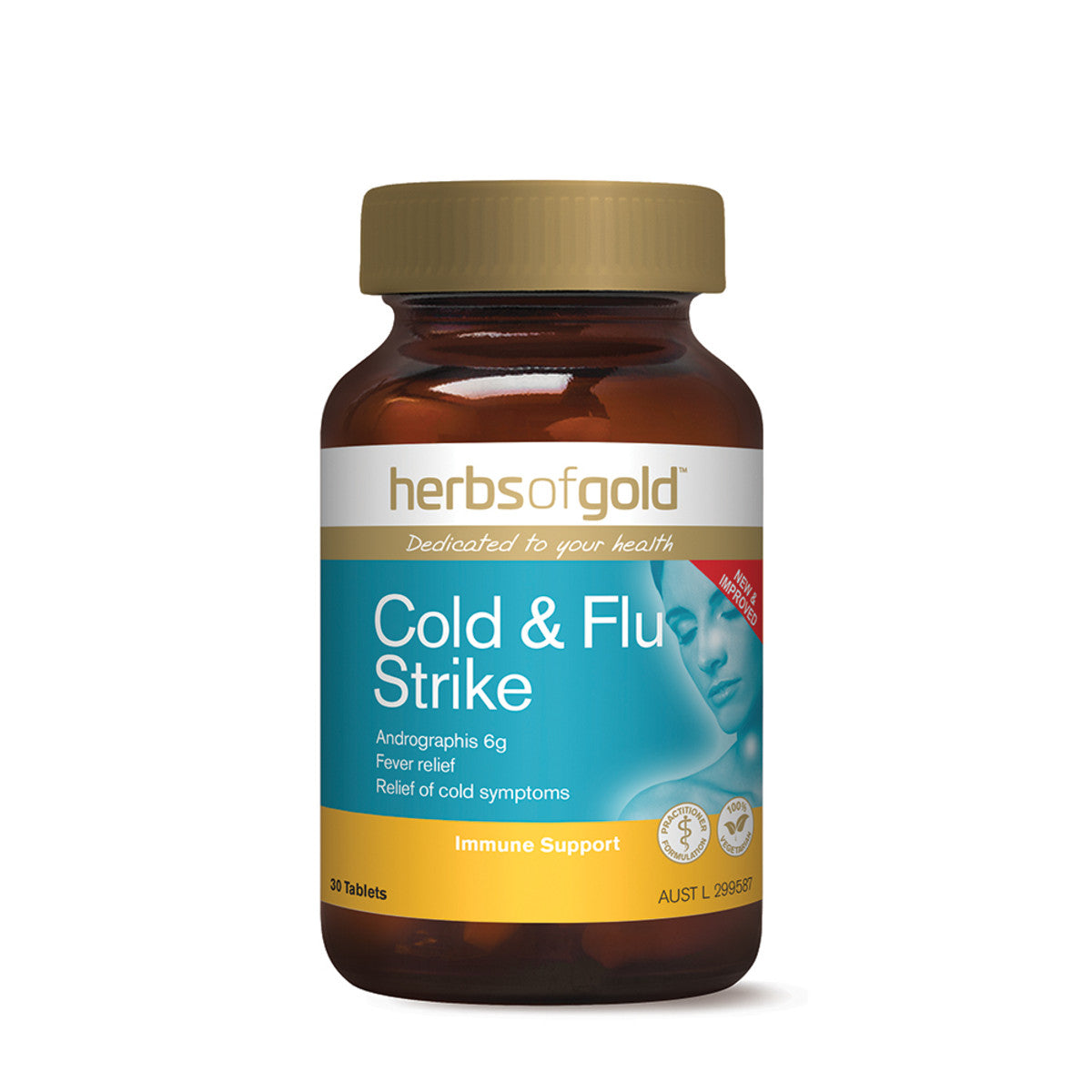 Herbs of Gold Cold & Flu Strike - L'Organic