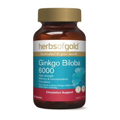 Herbs Of Gold Ginkgo Biloba 6000 - L'Organic