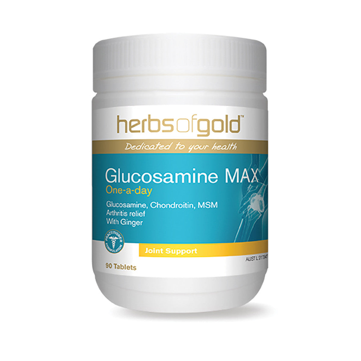 Herbs of Gold Glucosamine MAX - 90 Tablets - L'Organic