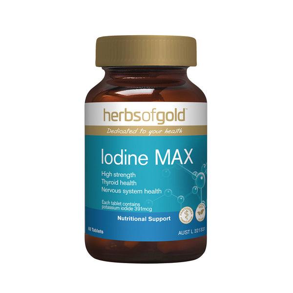 Herbs of Gold Iodine Max 60 Tablets - L'Organic