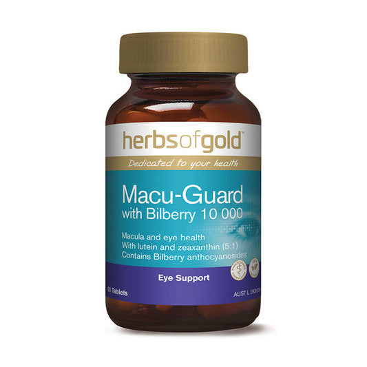 Herbs of Gold Macu Guard with Bilberry 10 000 - 60 Tablets - L'Organic