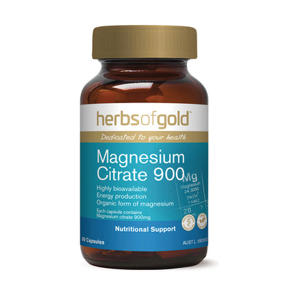 Herbs of Gold Magnesium Citrate 900 - L'Organic