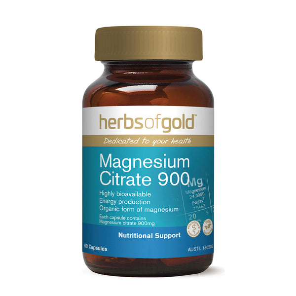 Herbs of Gold Magnesium Citrate 900 - L'Organic