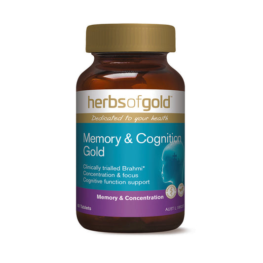 Herbs of Gold Memory and Cognition Gold - 60 Tablets - L'Organic