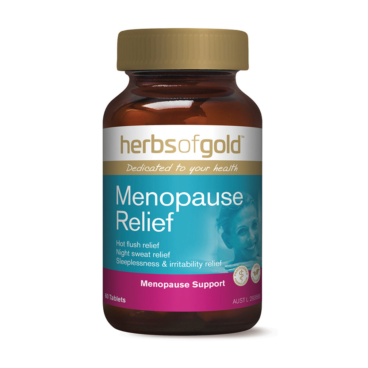 Herbs of Gold Menopause Relief - 60 Tablets - L'Organic