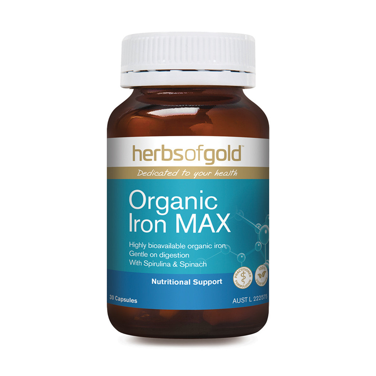 Herbs of Gold Organic Iron MAX 30c - L'Organic