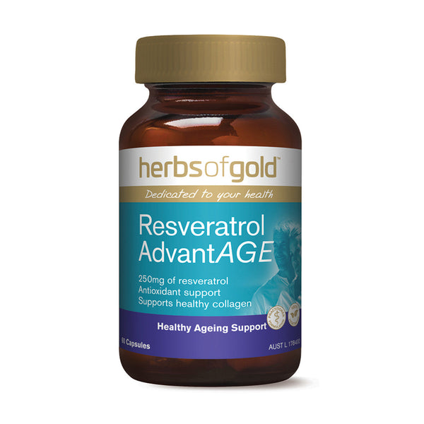 Herbs Of Gold Resveratrol AdvantAGE - 60 Capsules - L'Organic