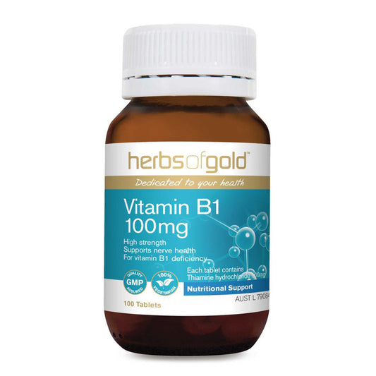 Herbs of Gold Vitamin B1 100mg 100t - L'Organic