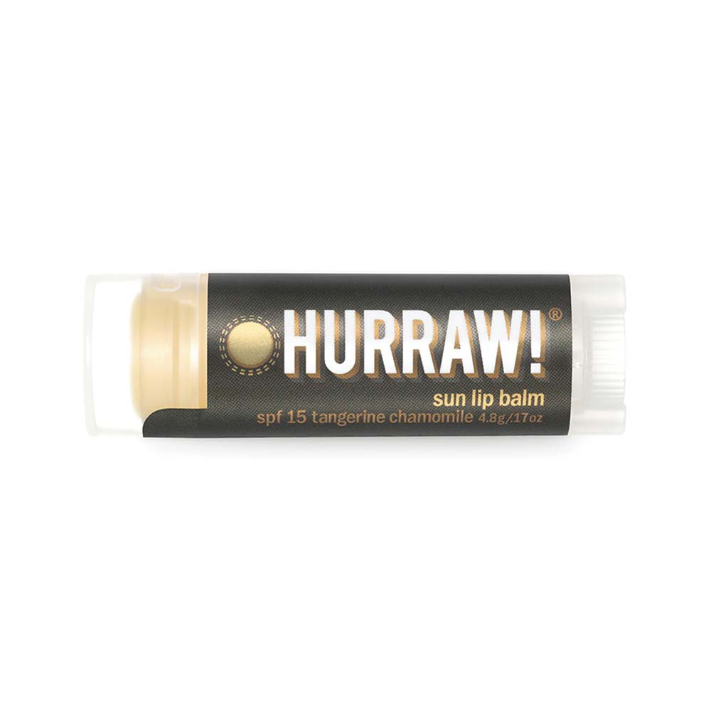 Hurraw! Sun Lip Balm SPF15 - Tangerine & Chamomile - 4.3g