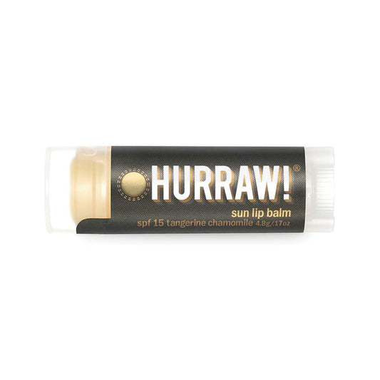 Hurraw! Sun Lip Balm SPF15 - Tangerine & Chamomile - 4.3g