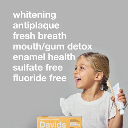 Davids Hydroxi™ kids + adults nano hydroxyapatite premium toothpaste orange vanilla - 113g
