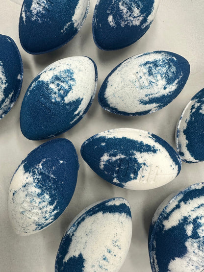 Soapmaid Footy Bath Bomb (Navy & White) - Carlton Blues - 1 Pack