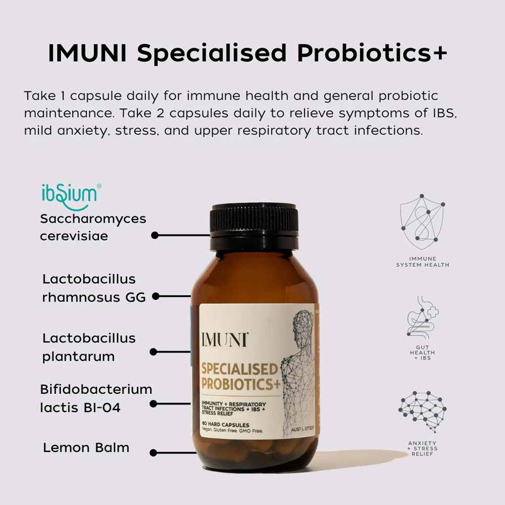 IMUNI Specialised Probiotics+ 30 Capsules