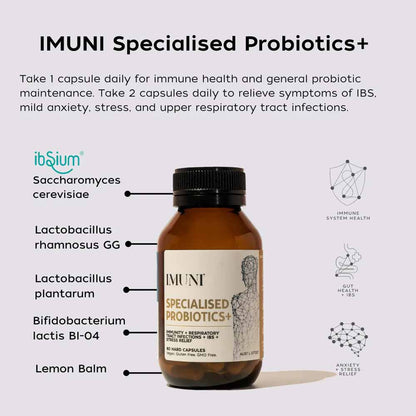 IMUNI Specialised Probiotics+ 30 Capsules