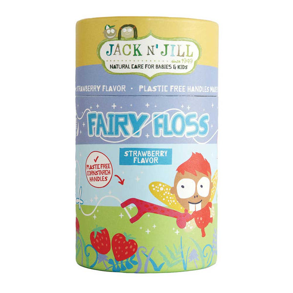 Jack N' Jill Fairy Floss Picks - Strawberry - 30 Pack