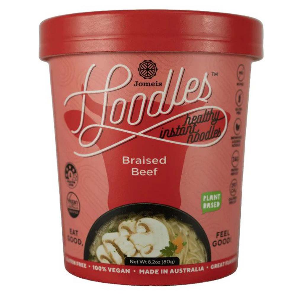 Jomeis Plant Based Hoodles Braised Beef Cup - 60g